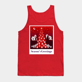 Season’s Greetings, small Finnish  town celebrating Christmas Tank Top